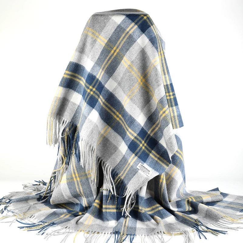 Wool Plaid Throw
