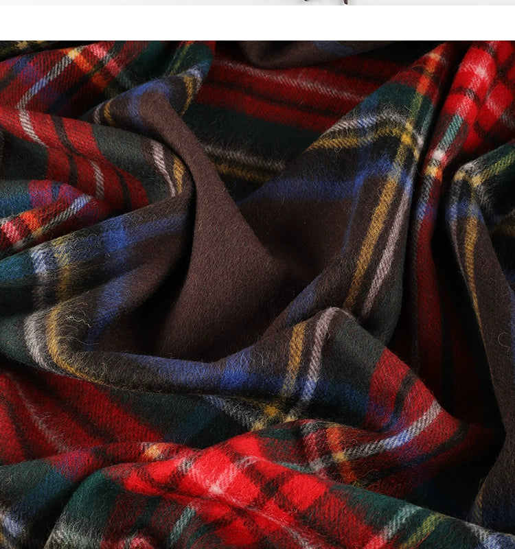 Wool Plaid Throw