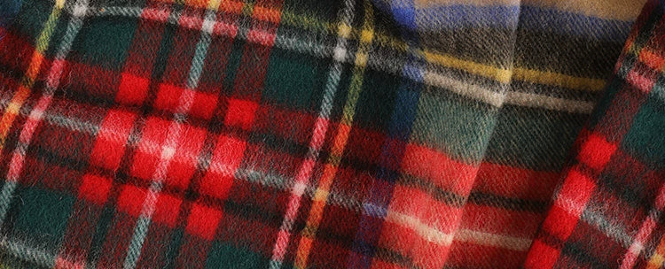 Wool Plaid Throw