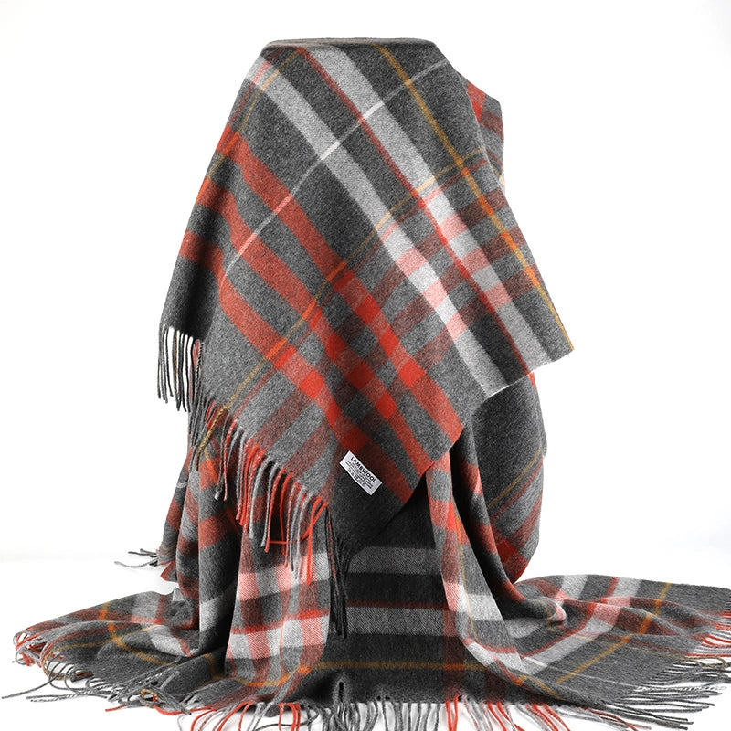 Wool Plaid Throw