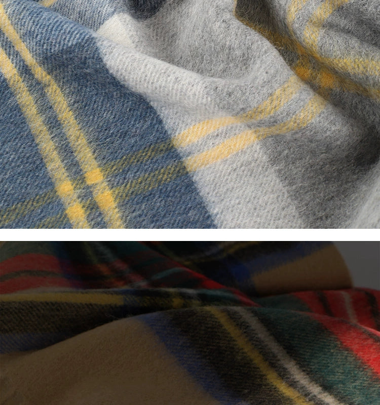 Wool Plaid Throw