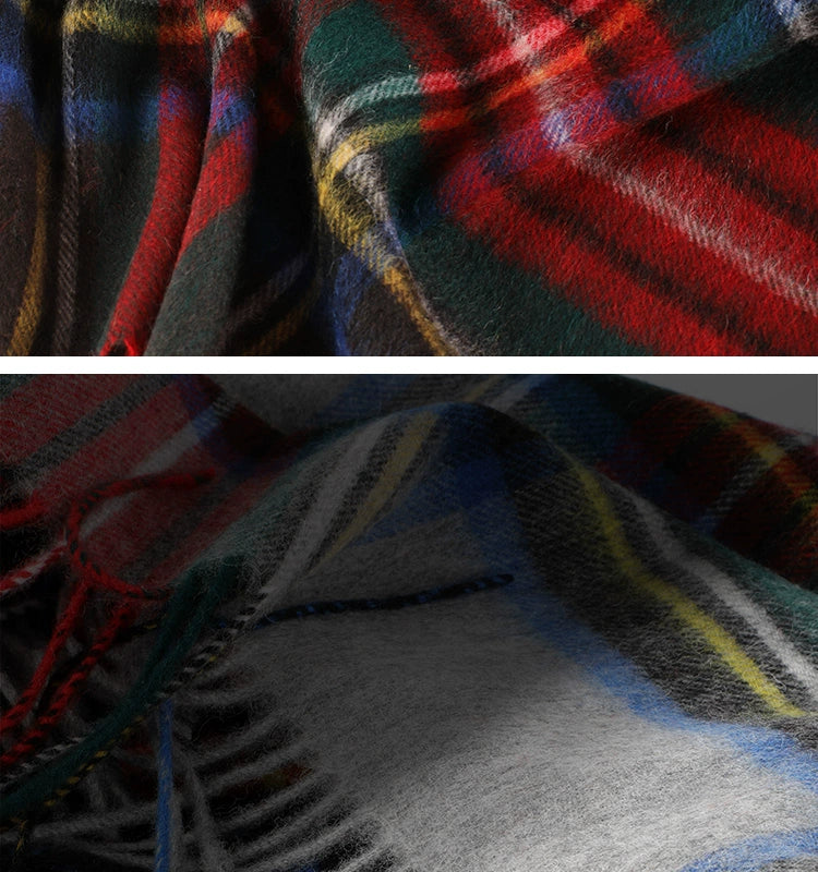 Wool Plaid Throw