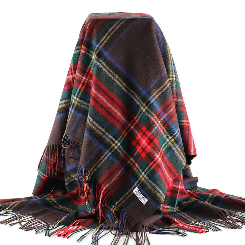Wool Plaid Throw