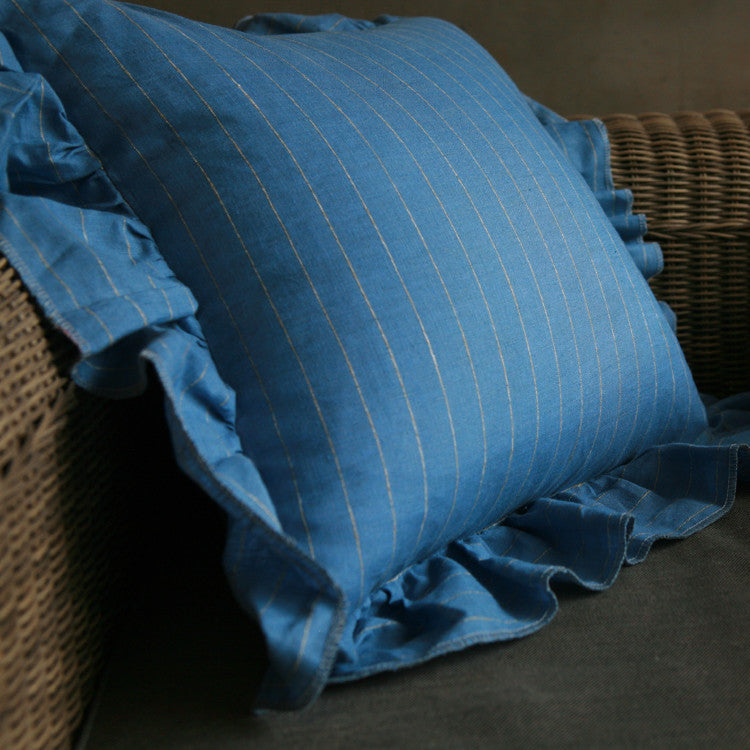 L.Wide Ruffle Cushion Cover
