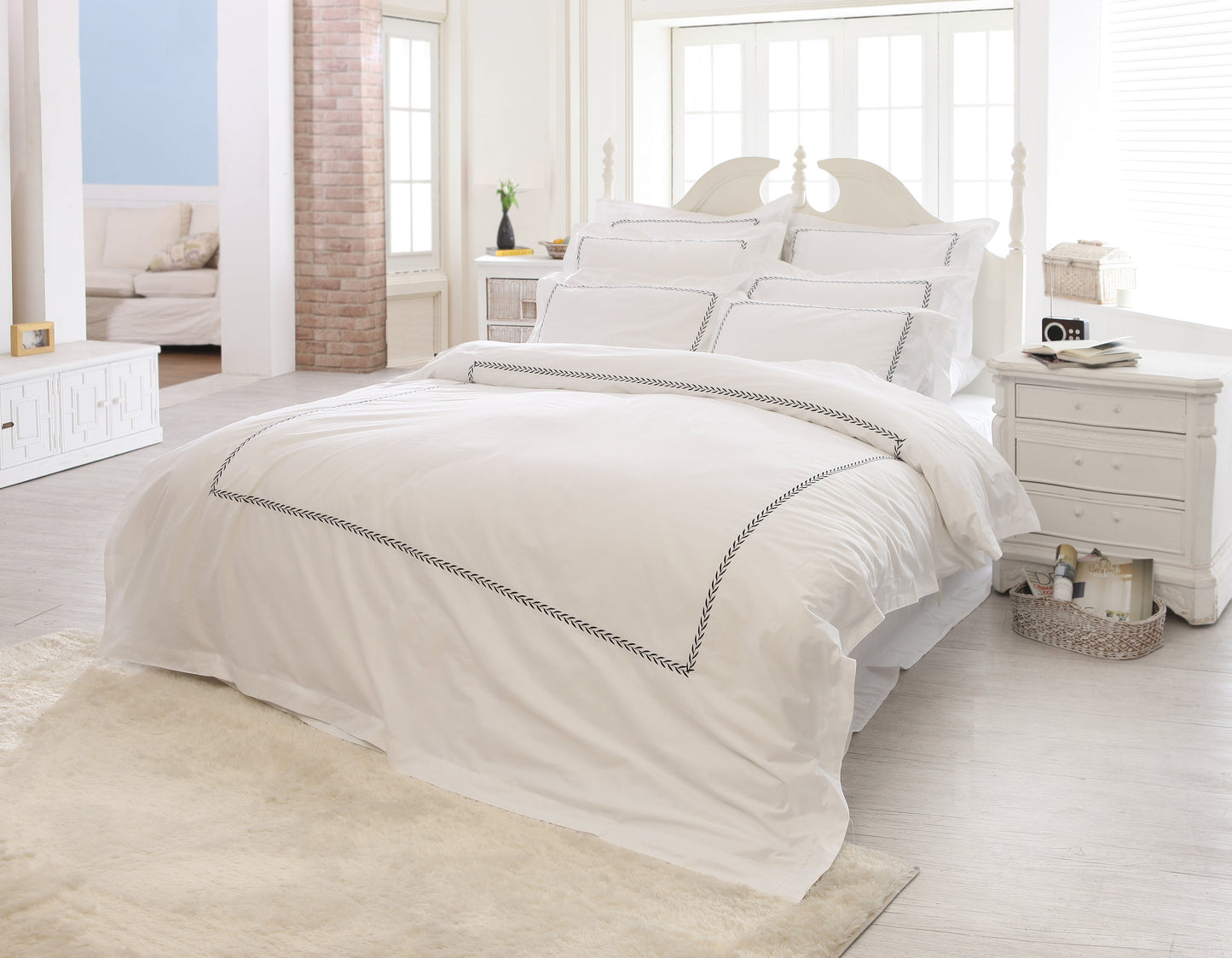 Embroidery Sateen Duvet Cover