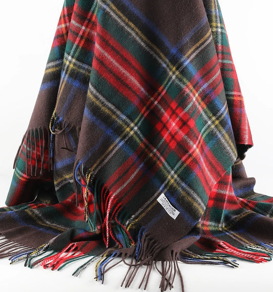 Wool Plaid Throw