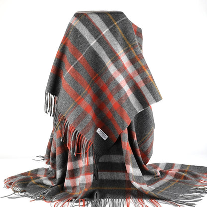 Wool Plaid Throw