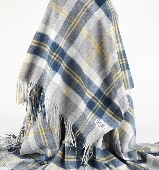 Wool Plaid Throw