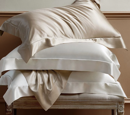 Double-sided silk pillowcases