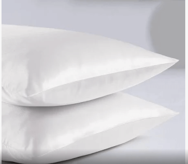 Silky Hypoallergenic Pillowcases * 2 Pack/ White